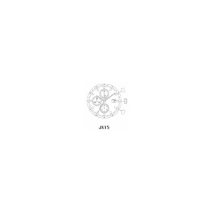 Mecanism ceas Miyota JS15 – Cronograf Quartz cu Sub-Secundar & 3 subcadrane