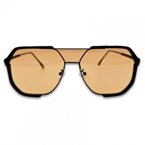 Ochelari de Soare Unisex Matteo Ferrari – Black & Amber Retro