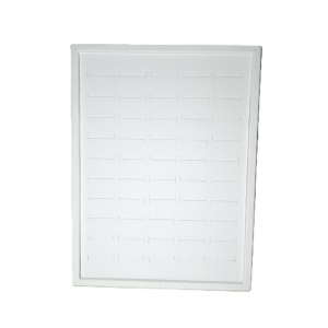 Panou de Expunere pentru 100 de Inele – Piele Ecologică Neagră / Alba – 20 x 15 cm - Img 2