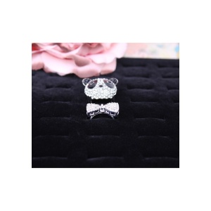 Panou Prezentare Inele – Catifea – 50 de Spații – 26 x 20,5 cm – Culori Negru / Gri – WZ666 - Img 4