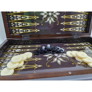 Set de Table (Tavla) Turcești din Lemn - Cu Piese și Zaruri - Img 3