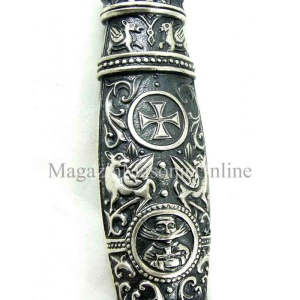 Spadă Cavaler Templier – 75 cm – Oțel Inoxidabil – Lamă Gravată Laser – Made in Spain - Img 3