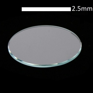 Sticlă Plată pentru Ceasuri – 2.5 mm | Minerală | 25-45 mm