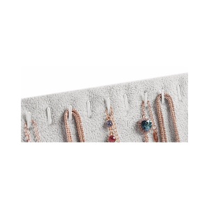 Suport Expunere Lănțișoare și Pandantive – Catifea – 11 Spații – 25 x 20 x 10,5 cm – Culori Negru/Gri – WZ1671 - Img 6