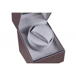 Watch Winder 1 + 0 - Piele Ecologica Maro - WW4209 - Img 2