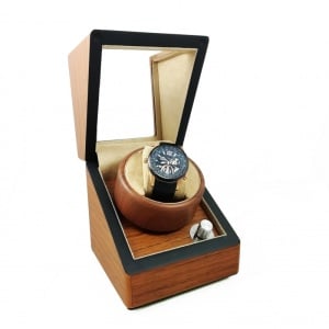 Watch Winder Lemn Natur - Dispozitiv pentru intoarcere ceasuri automatice - WW3145 - Img 5