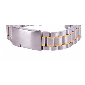 Brățară Ceas Bicoloră – Argintiu / Auriu – Oțel Inoxidabil – 18/20/22/24 mm – Închidere Fluture - Img 2