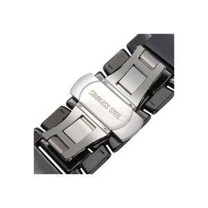 Bratara ceas otel inoxidabil neagra 18mm 20mm 22mm WZ125 - Img 3