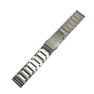 Bratara de ceas bicolora argintiu cu auriu-roze din otel inoxidabil 22mm - Img 3