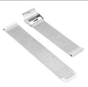 Brățară Oțel Inoxidabil Argintie – Mesh Milaneză – 22mm / 24mm – Quick Release – Închidere Deployant cu Clips - Img 5