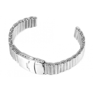 Brățară Shark Mesh – Oțel Inoxidabil Solid 22 mm – Cataramă Ajustabilă dublă – Lungime 15 cm - Img 3