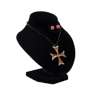 Bust Expunere Bijuterii din Catifea Neagra WZ247S - Img 3