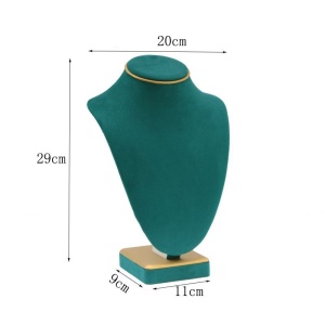 Bust prezentare Smaranda Large Verde Inchis si Auriu- SM5252 - Img 2