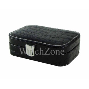Caseta bijuterii piele ecologica BABY DENISE rosie / neagra / caffe latte - Img 4
