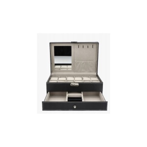 Caseta Organizator, Piele Ecologica, 12 Compartimente Pentru Ceasuri - Img 2