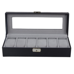 Caseta pentru 6 ceasuri Black Carbon - WZ3446 - Img 6