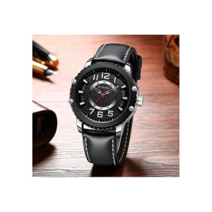 Ceas Barbatesc CURREN M8341 - Negru si Argintiu - Img 4