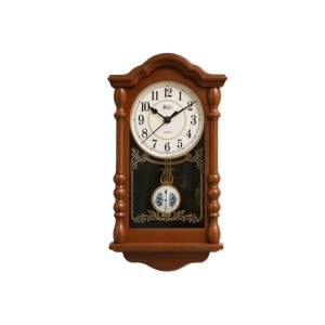 Ceas de Perete cu Pendul „Elvaron” – Eleganța Timpului, Afișată cu Prestigiu 35cm