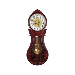 Ceas de Perete Retro cu Pendul – Beesealy Grandfather, Mecanism Silențios