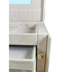 Cufar pentru bijuterii Luigiana CaffeLatte / Crem / Gri / Roz WZ4684 - Img 10