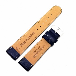 Curea Ceas „Deep Navy Comfort” C3064 – Piele Naturală Hipoalergenică, Albastru Închis (12mm - 22mm) - Img 4