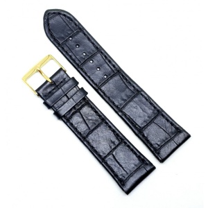Curea Ceas „Fleurus Classic” – Piele Veritabilă de Vițel, Negru (14mm - 24mm)
