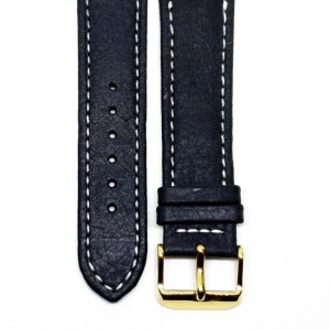 Curea Ceas „Fleurus Paris” – Piele Veritabilă de Vițel, Negru Clasic (18mm - 24mm) - Img 4