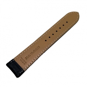 Curea Ceas „Maximus Bizon XL” 7K25 – Piele Neagră Texturată cu Cusătură Albă (20mm - 22mm) - Img 4