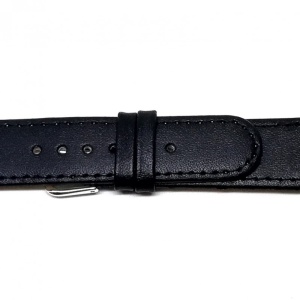 Curea Ceas „Obsidian Comfort” C3066 – Piele Naturală Hipoalergenică, Negru Mat (8mm - 22mm) - Img 3