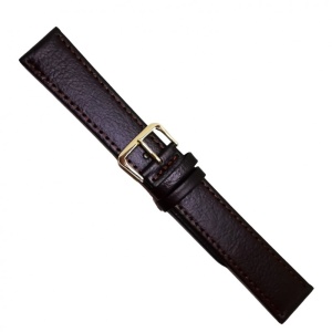 Curea Ceas „Pure Comfort XL” 4XL9 – Piele Naturală Hipoalergenică, Maro cu Cusătură Maro (12mm - 26mm) - Img 2