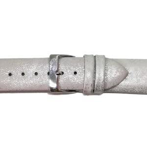 Curea Ceas „Silver Glamour” Fancy22 – Piele Naturală Argintie (14mm - 22mm) - Img 4