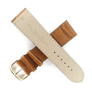 Curea Ceas Fleurus – Premium Made in France – Piele Vițel Maro - Img 4