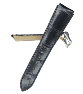 Curea Ceas Fleurus din Piele de Vițel cu Imprimeu Crocodil – 19/22 mm - Img 3