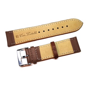 Curea Ceas Fleurus France – Piele Naturală Maro Clasice (10mm - 24mm) - Img 2