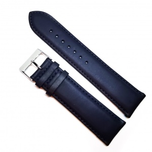 Curea ceas Fleurus XL - Piele Naturala - Culoare Bleumarin - 22, 24 mm