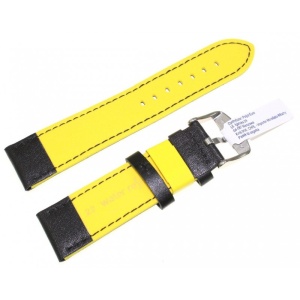 Curea ceas Morellato barbati, negru/galben, 20mm 22mm 24mm A01X5272C91197CR - Img 2