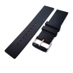 Curea ceas Morellato - Tunguska Silicone Black / Red- 22mm - A01X5396187883CR - Img 3