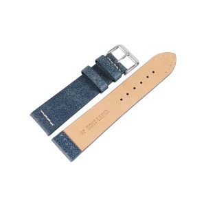 Curea Ceas Piele Naturala Albastra Vintage 22mm 24mm 8309302000 - Img 4