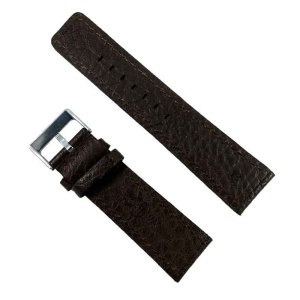 Curea Ceas Piele Naturala Maro Inchis 24mm WZ2180 - Img 2