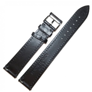 Curea Ceas Piele Naturală WZ5430 – Model XXL Negru Mat cu Cataramă Neagra - Img 3