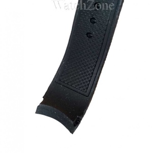 Curea Ceas Silicon Capete Curbate Neagra 22mm WZ1483 - Img 2