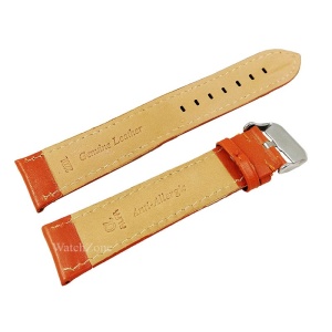 Curea Ceas XXL Piele Naturala Maro 22mm WZ774 - Img 2