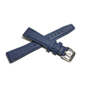 Curea de ceas Bleumarin din piele ecologica si silicon - 14mm 16mm 18mm 20mm 22mm - WZ5421 - Img 2