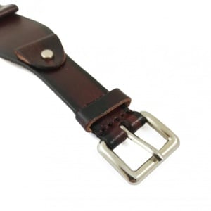 Curea de ceas din Piele Naturala - Culoare Maro Sunburst - 24mm - WZ3990 - Img 2