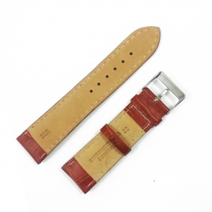 Curea de ceas din piele naturala Maro-deschis cu imprimeu crocodil 18mm, 20mm, 22mm - WZ3391 - Img 4
