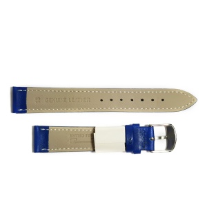 Curea de ceas din piele naturala Matteo Ferari Albastra 12mm, 14mm, 16mm, 18mm, 20mm, 22mm, 24mm WZ5145 - Img 3