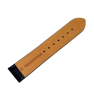 Curea de ceas din piele naturala neagra - 24mm - C2955 - Img 3
