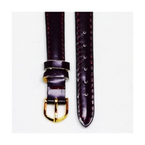 Curea de ceas din piele naturala Violet - 12mm - C2969 - Img 2