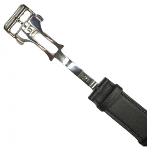 Curea de Ceas din Piele Neagră – 22 mm – Lungime M – Sistem Deployant – Inspirat Hermès - Img 2