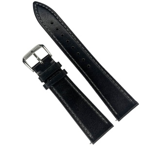 Curea de ceas din piele neagra 20mm 22mm 24mm WZ920